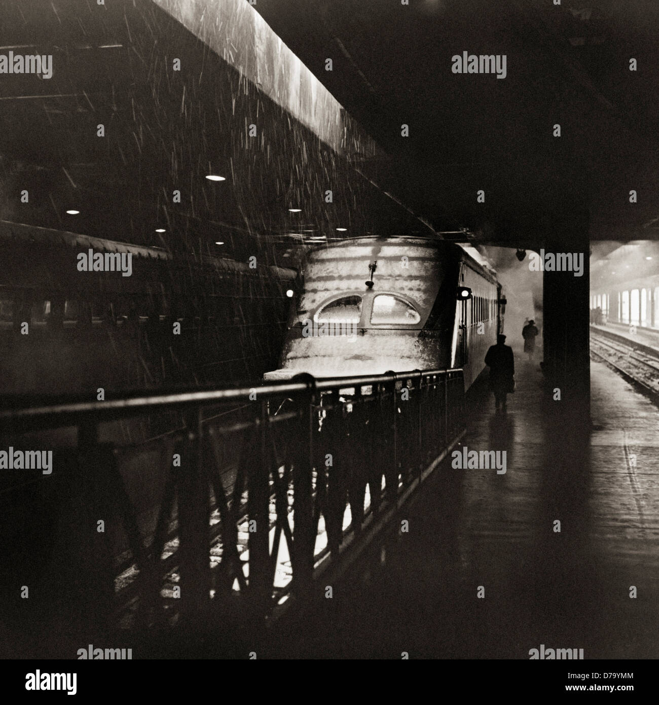 In treno stazione di unione Foto Stock