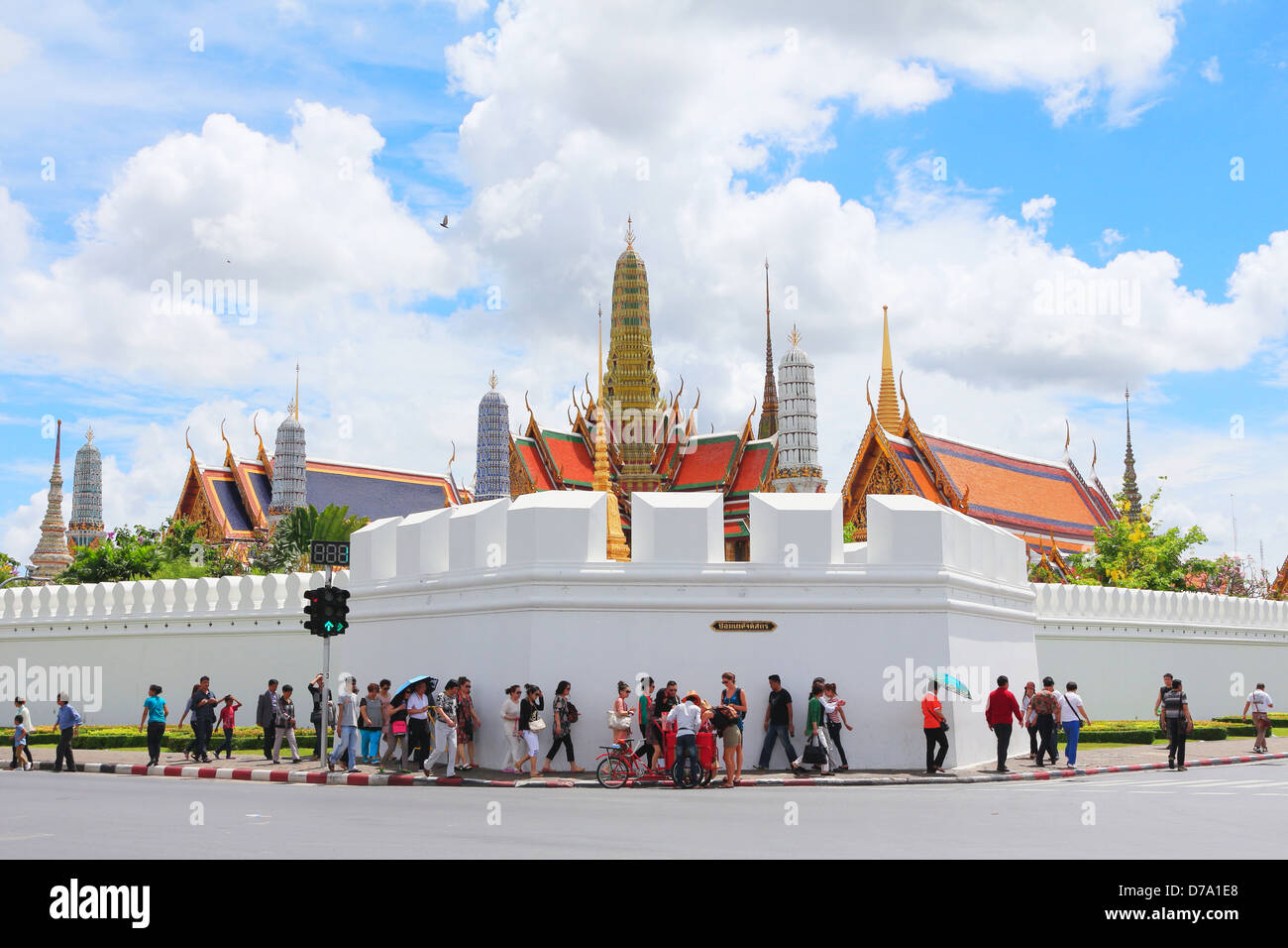 Il Wat Phra Kaew a Bangkok in Thailandia. Foto Stock