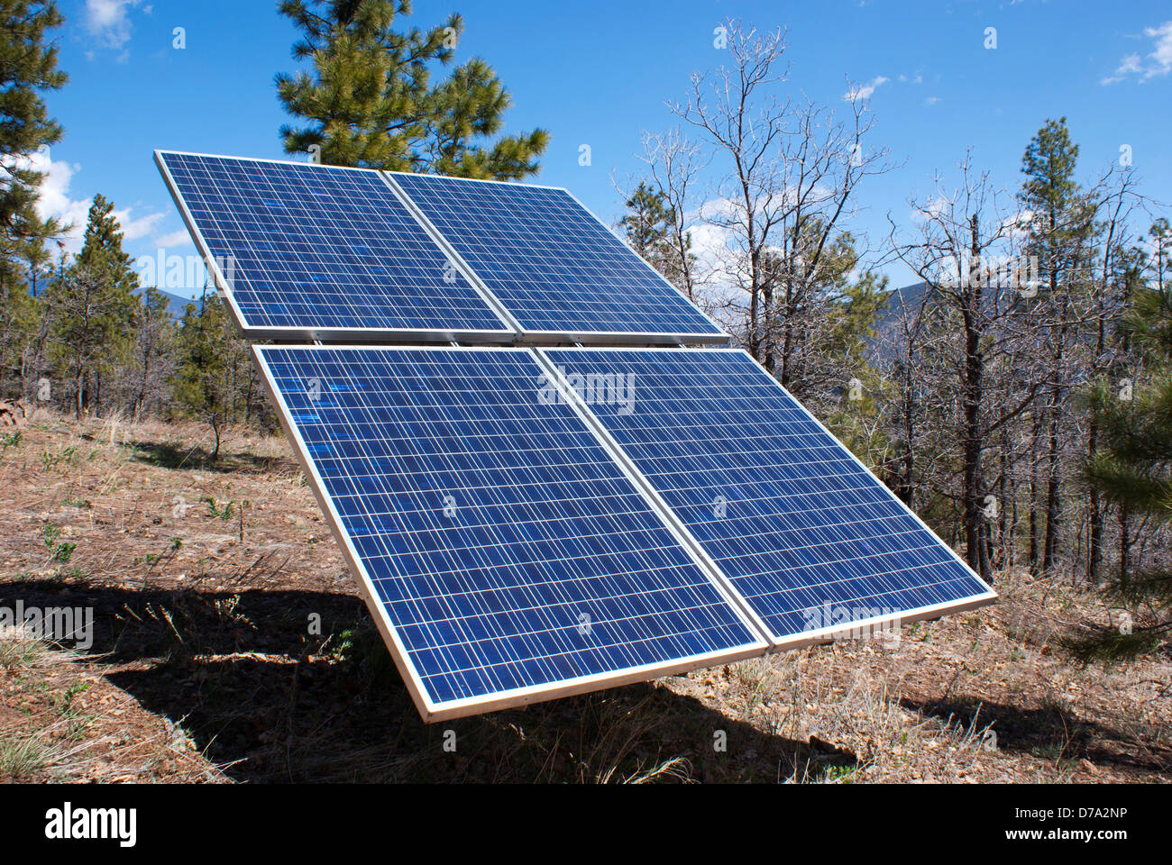 Stati Uniti d'America Arizona Flagstaff pannello solare presso l'Osservatorio Lowell Mars Hill Foto Stock