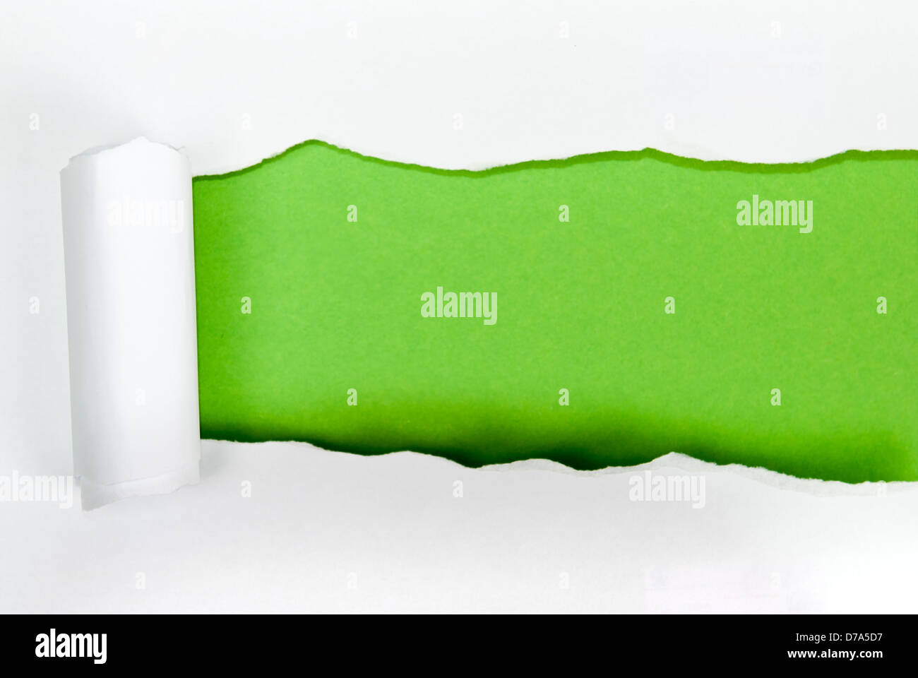 Carta strappata con spazio per il vostro messaggio Foto Stock