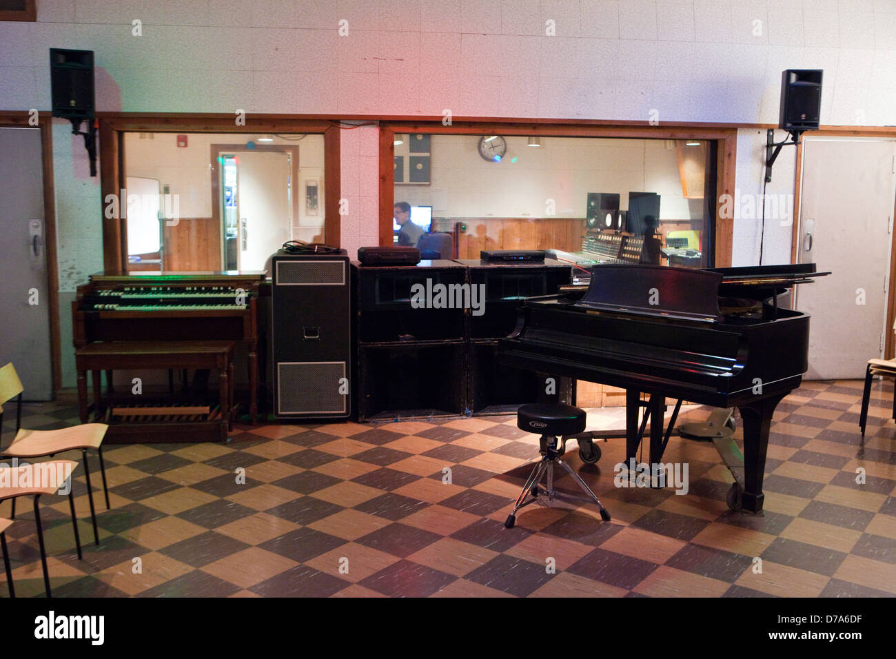 Una vista interna della RCA Studio B di Nashville, Tennessee Foto Stock