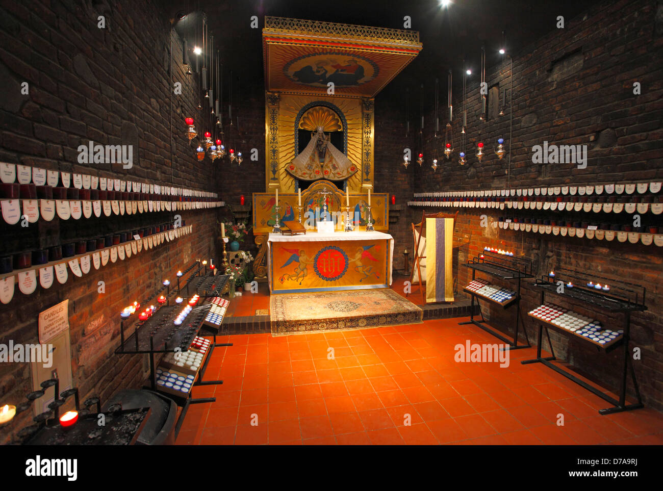 La Santa Casa nella Chiesa Anglicana Santuario di Nostra Signora di Walsingham. Foto Stock