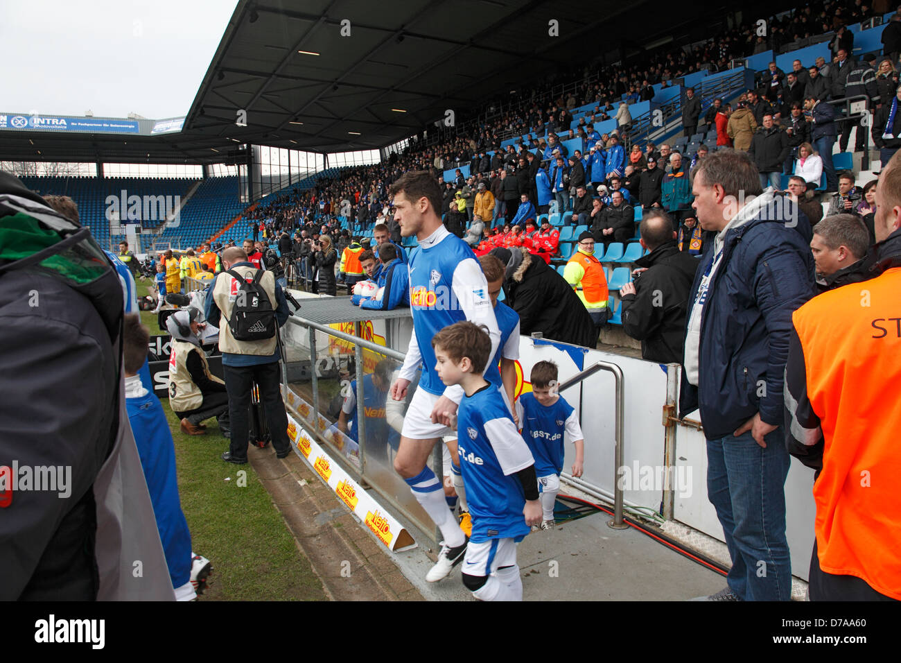 Sport, calcio, 2. Bundesliga tedesca, secondo campionato, 2012/2013, VfL Bochum versus Eintracht Braunschweig 0:1, rewirpowerstadion a Bochum, giocatori di rodaggio, Marcel MALTRITZ (Bochum) Foto Stock