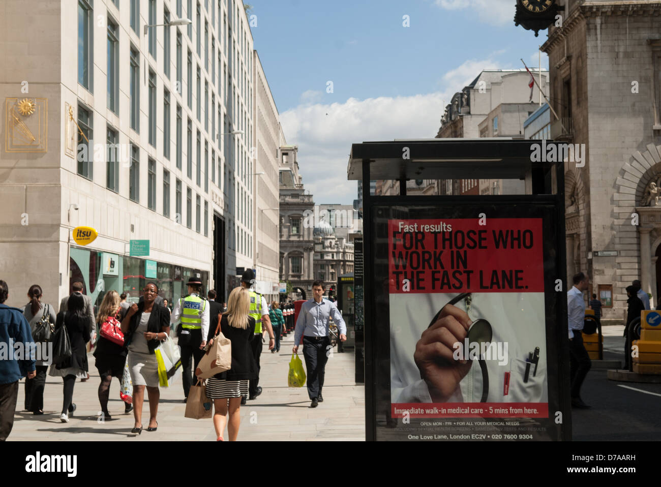 Occupato colpo di London street scene, Londra, Inghilterra. Foto Stock