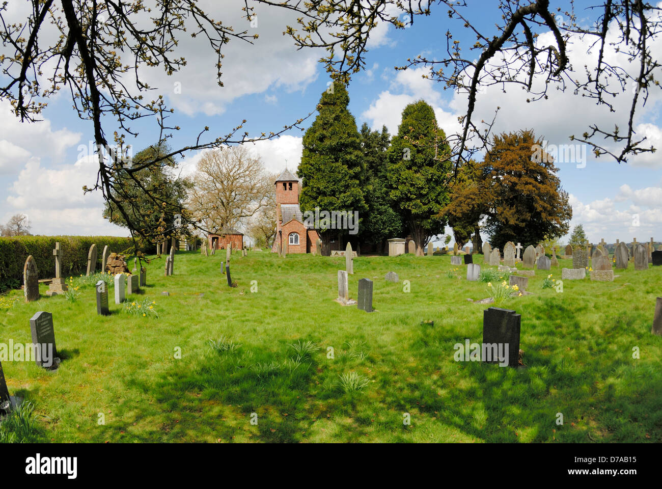 Old St. Chads Cappella situata vicino Grindley Brook sul Cheshire - Shropshire border, un attrazione sul sentiero di pietra arenaria. Foto Stock