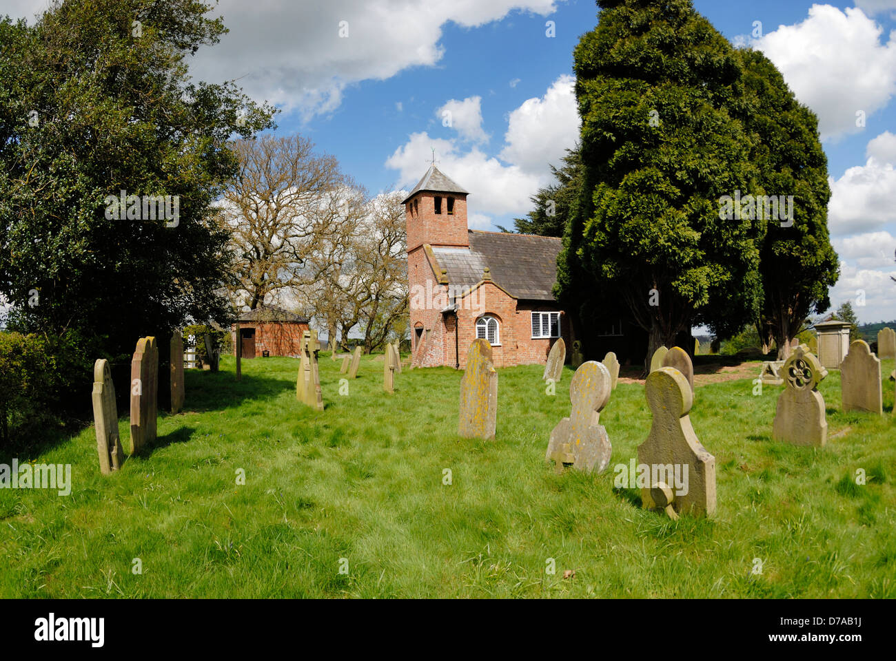 Old St. Chads Cappella situata vicino Grindley Brook sul Cheshire - Shropshire border, un attrazione sul sentiero di pietra arenaria. Foto Stock