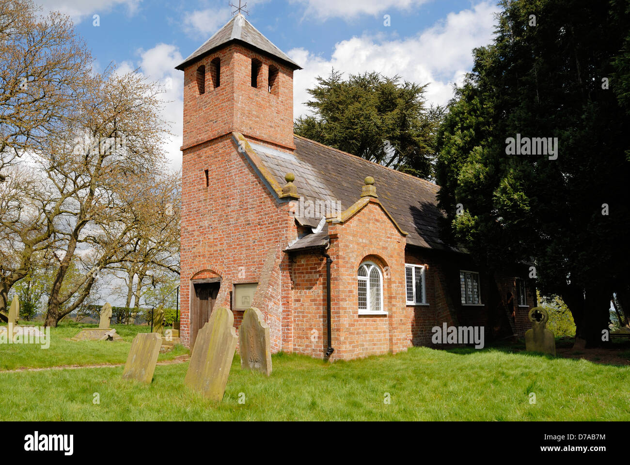 Old St. Chads Cappella situata vicino Grindley Brook sul Cheshire - Shropshire border, un attrazione sul sentiero di pietra arenaria. Foto Stock