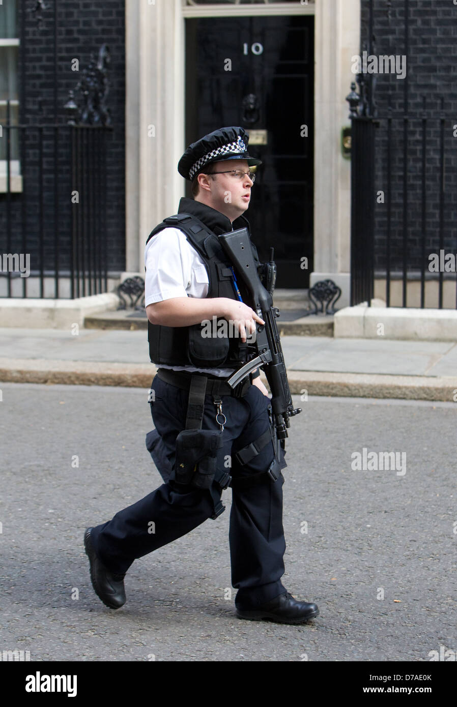 Alta sicurezza,Downing Street,Londra Foto Stock