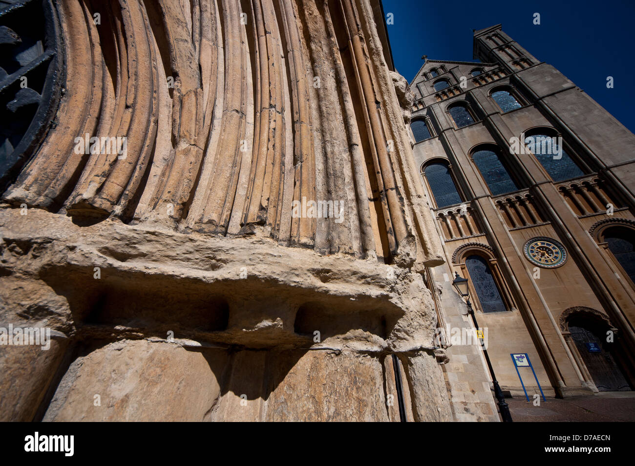 Indossato il lavoro di pietra Foto Stock