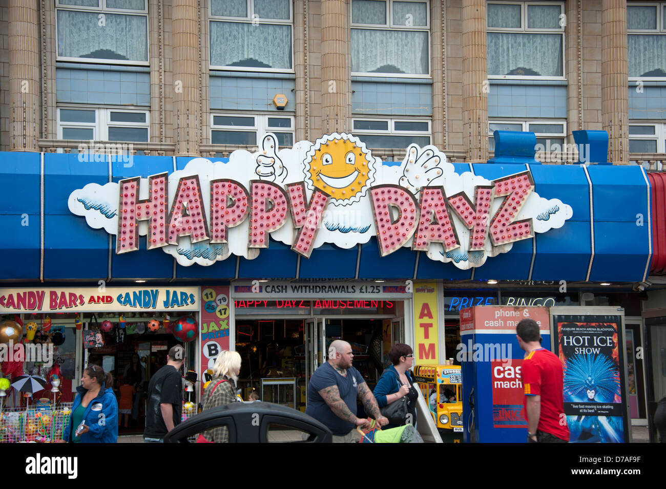 Giorni felici Dayz Arcade Blackpool Regno Unito Foto Stock