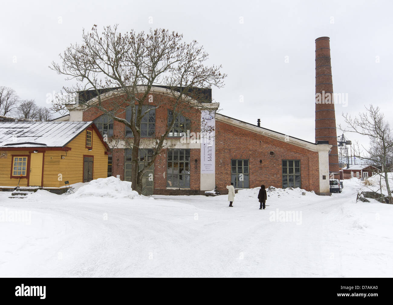 Viaporin Telakka - Ingresso all'isola Suomenlinna bacino di carenaggio museo del cantiere. Foto Stock