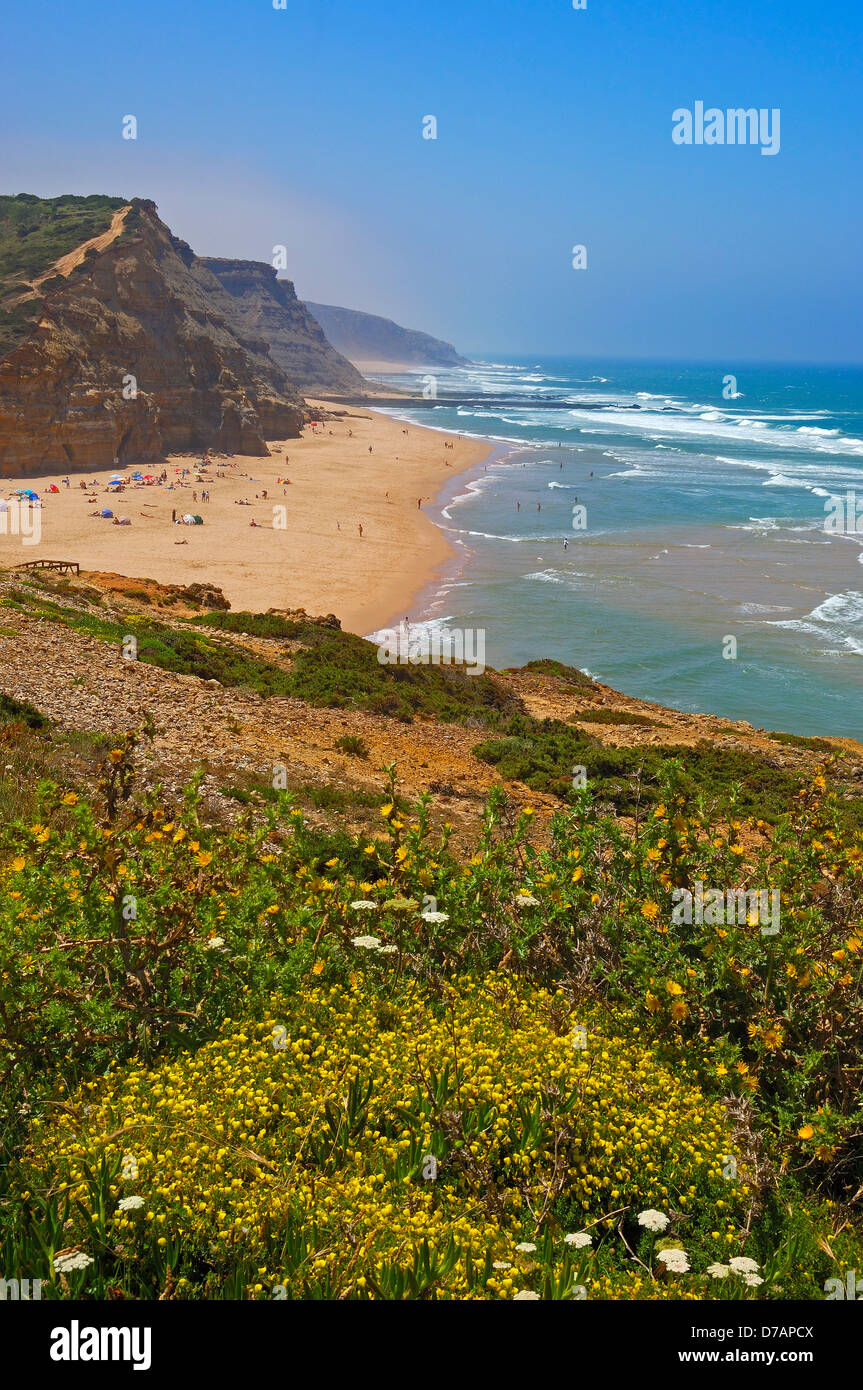 Ericeira, Praia do São Julião, São Julião Beach, Mafra, Portogallo, Europa Foto Stock