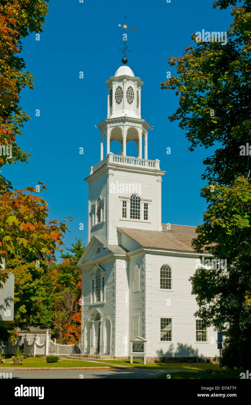 La prima chiesa congregazionale, Bennington, Vermont, USA Foto Stock