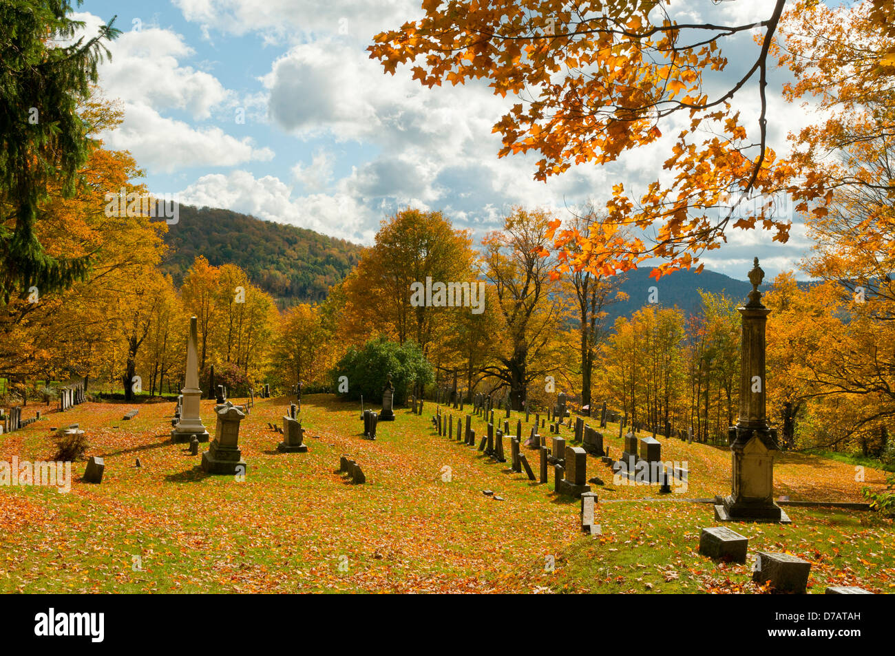 Cimitero di Shrewsbury, Vermont, USA Foto Stock