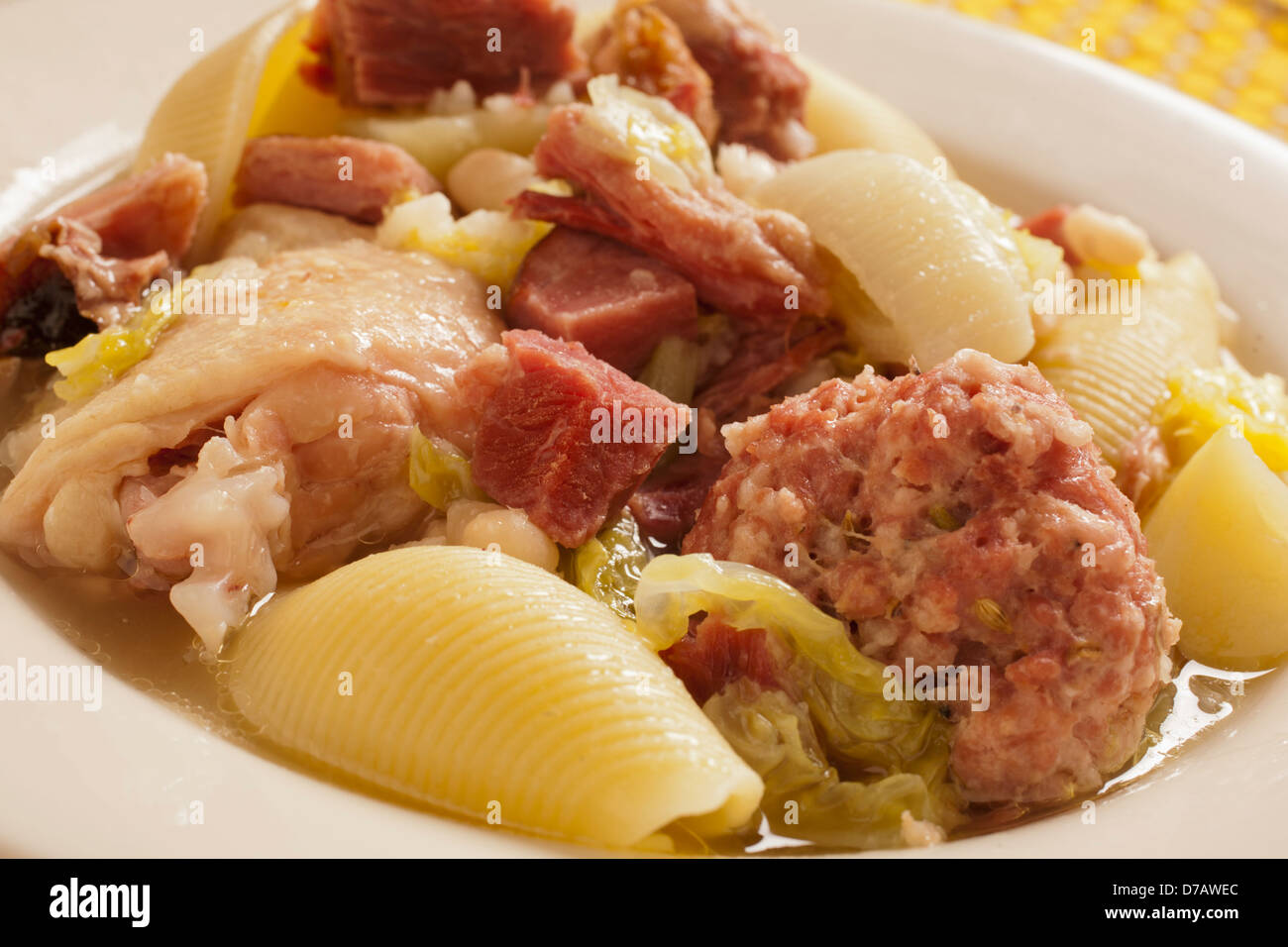 Escudella, piatto tipico di Andorra Foto Stock