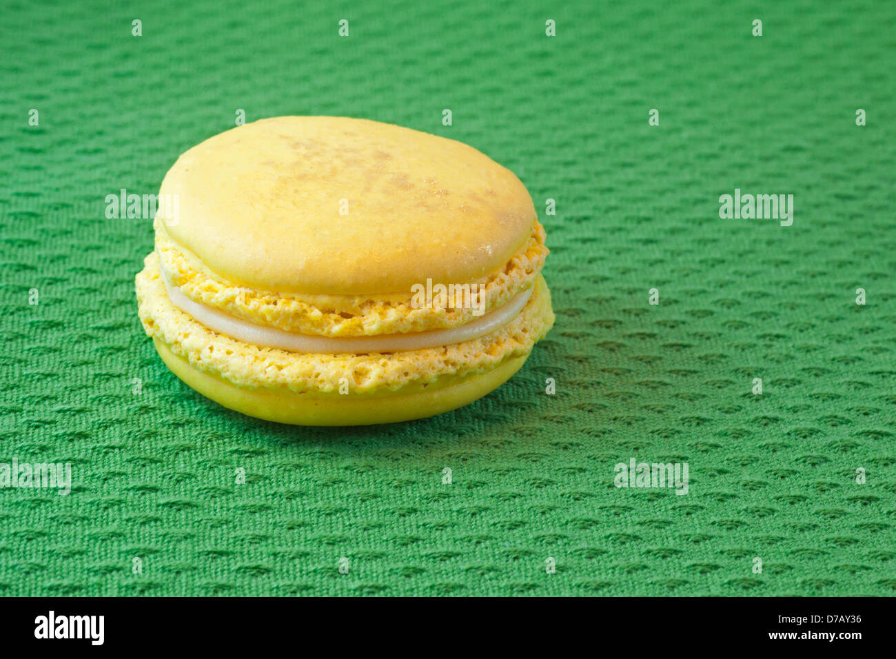 Macaron di limone Foto Stock
