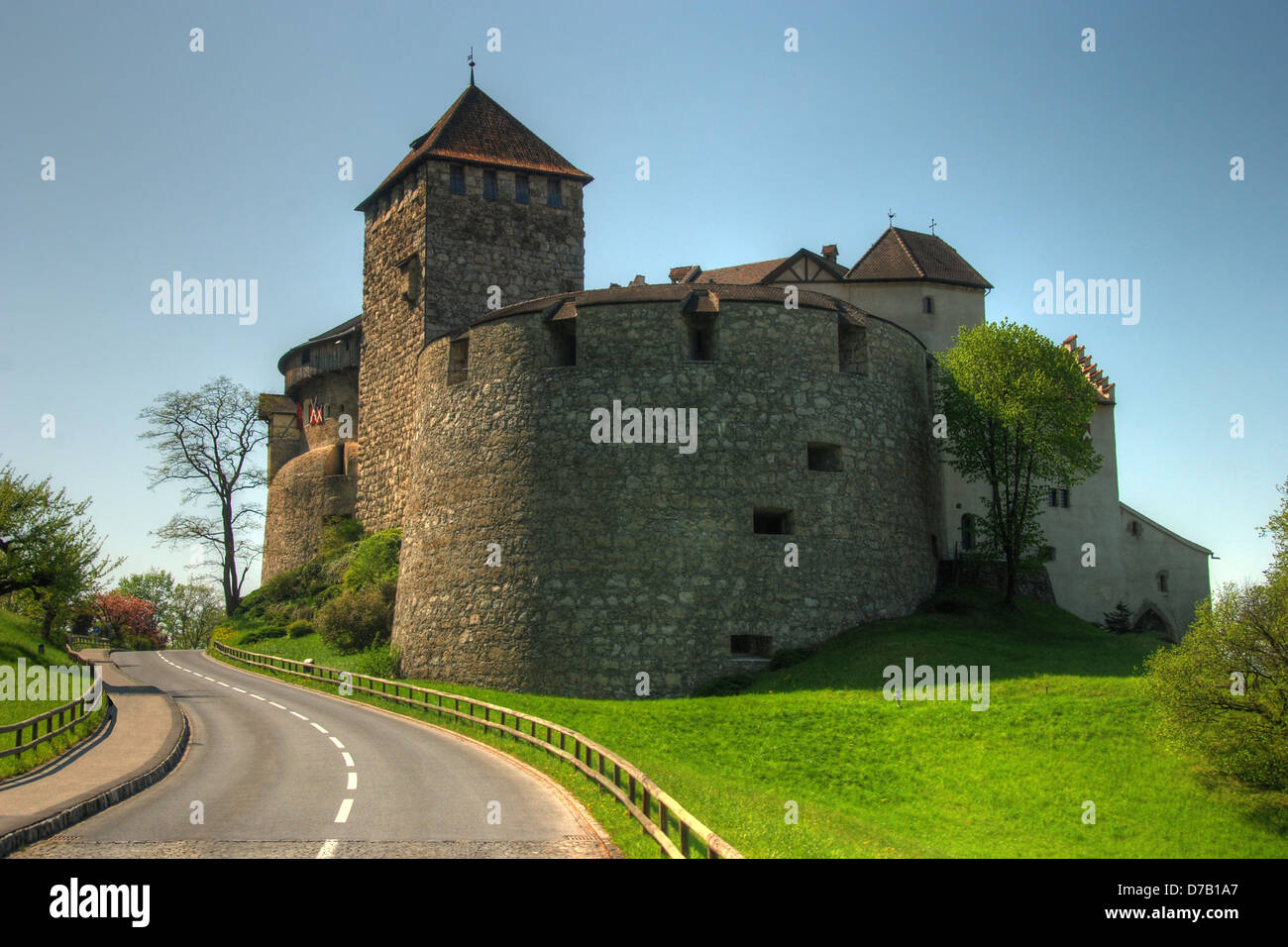 Il castello di Vaduz, Liechtenstein Foto Stock