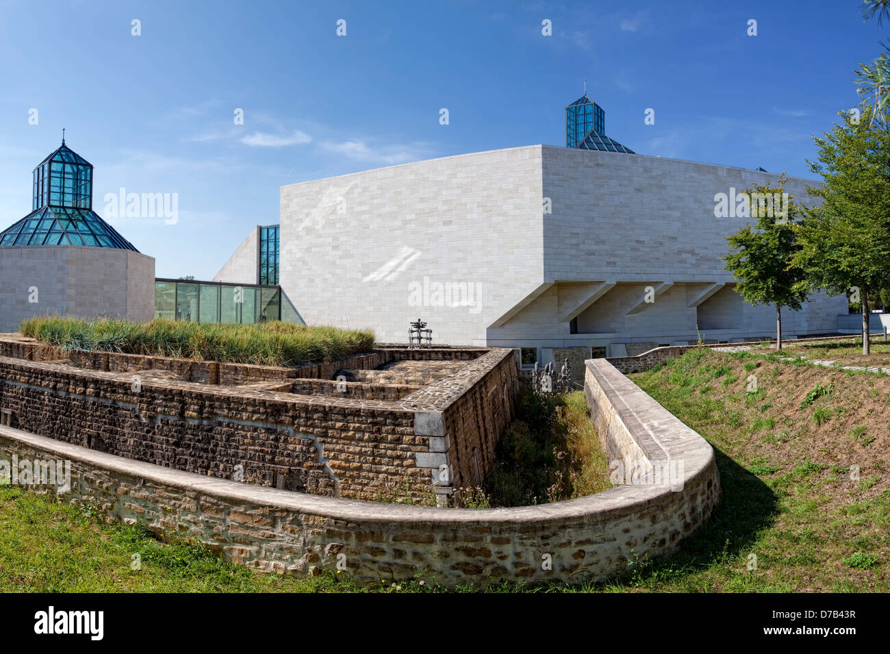 Storico Forte Thuengen, museo del Musée d'Art Moderne Grand-Duc Jean, Mudam, Kirchberg, Lussemburgo città, Europa Foto Stock