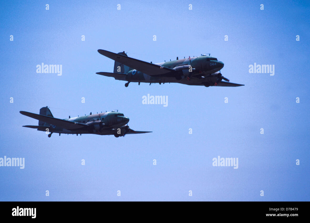 Dakota aerei al primo spettacolo di aviazione Foto Stock