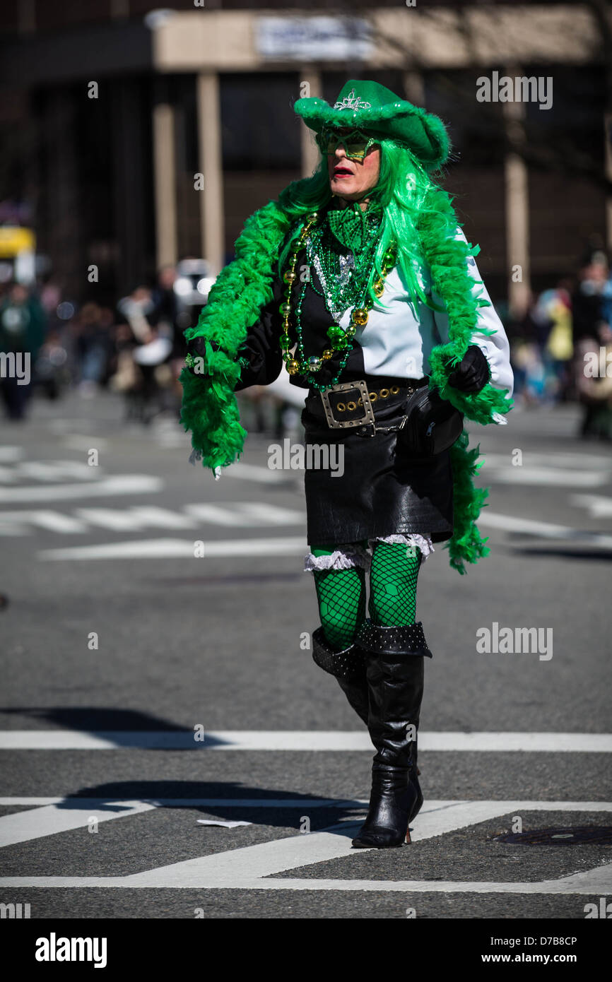 San Patrizio Parade 2013, Morristown, New Jersey Foto Stock