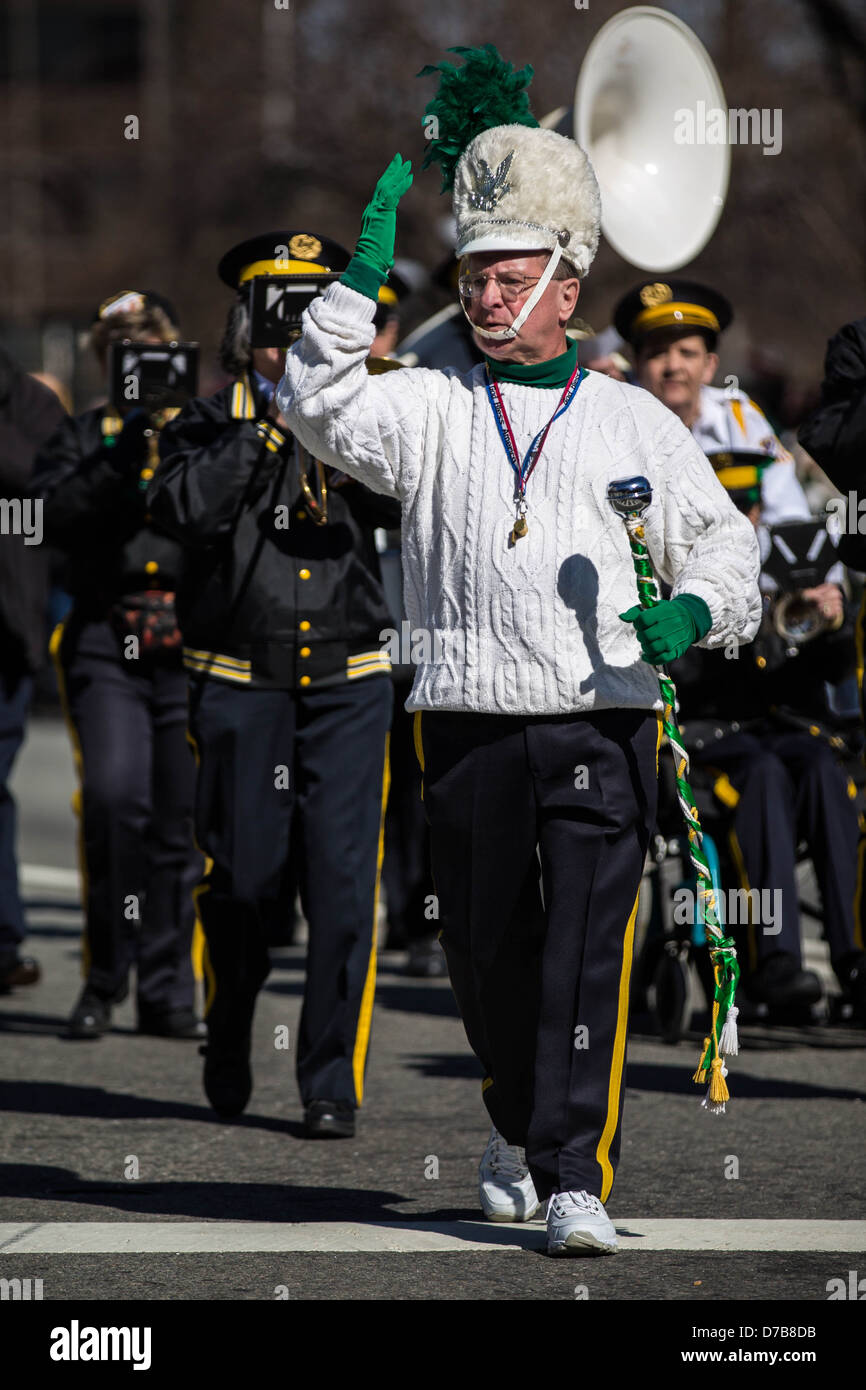 San Patrizio Parade 2013, Morristown, New Jersey Foto Stock