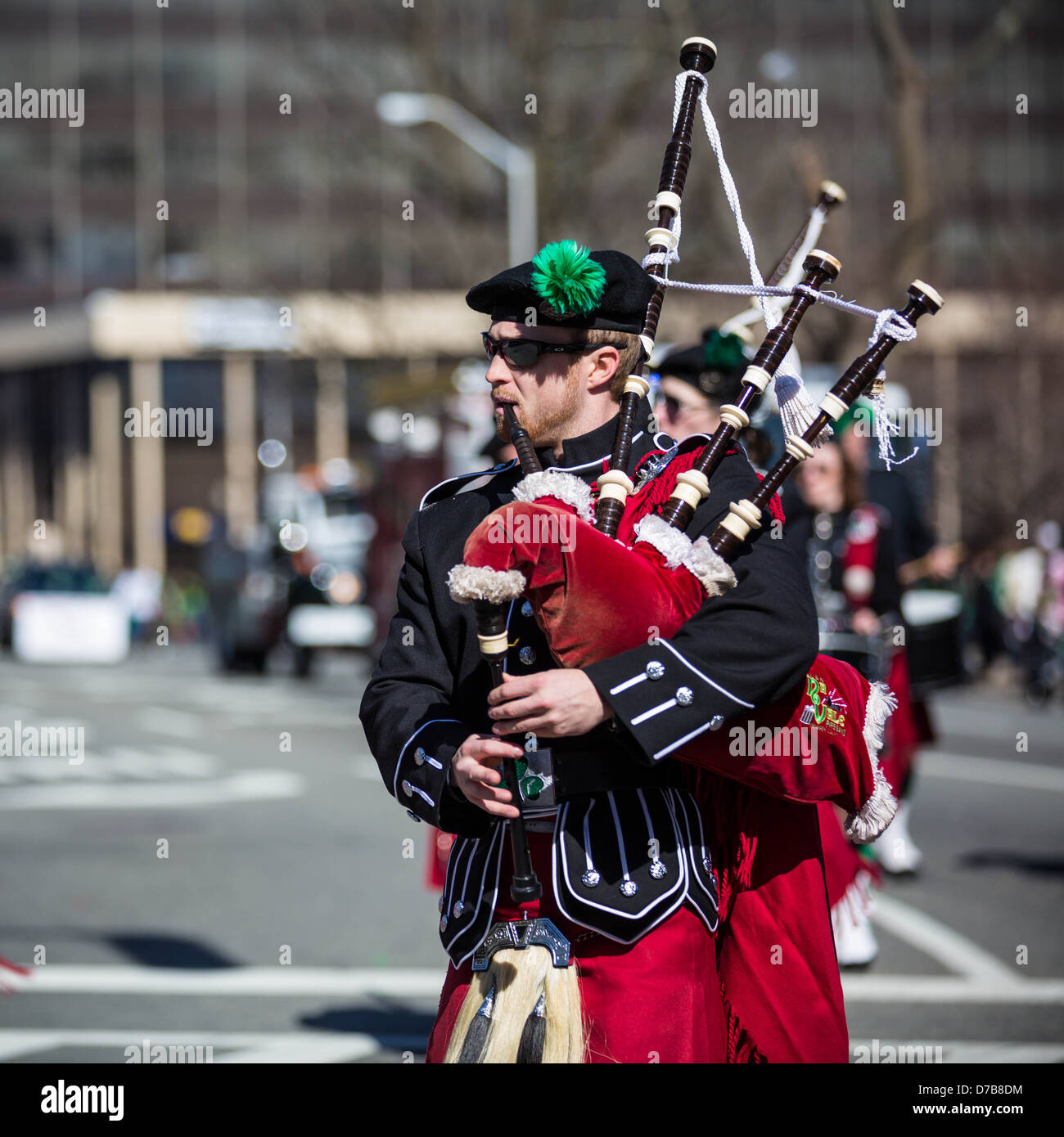 San Patrizio Parade 2013, Morristown, New Jersey Foto Stock