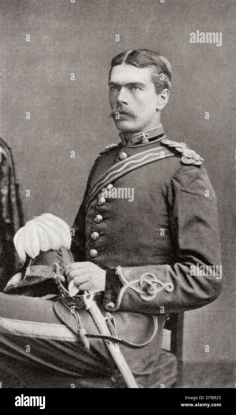Lord Kitchener come un giovane ufficiale della Royal Engineers. Foto Stock