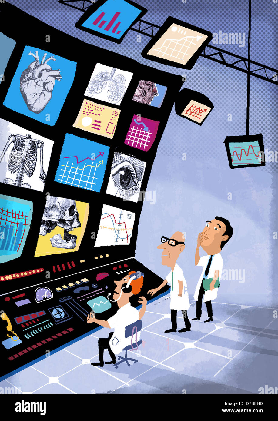 Diagnosi, disegno Foto Stock