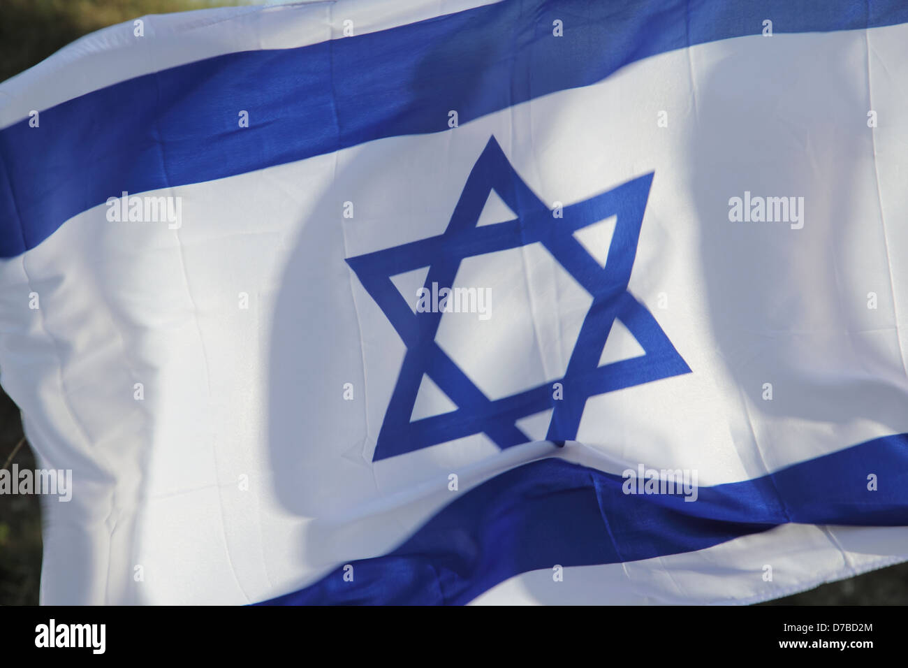 La bandiera di Israele Foto Stock