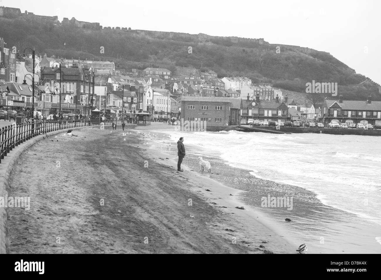 Foreshore Scarborough North Yorkshire Inghilterra Foto Stock