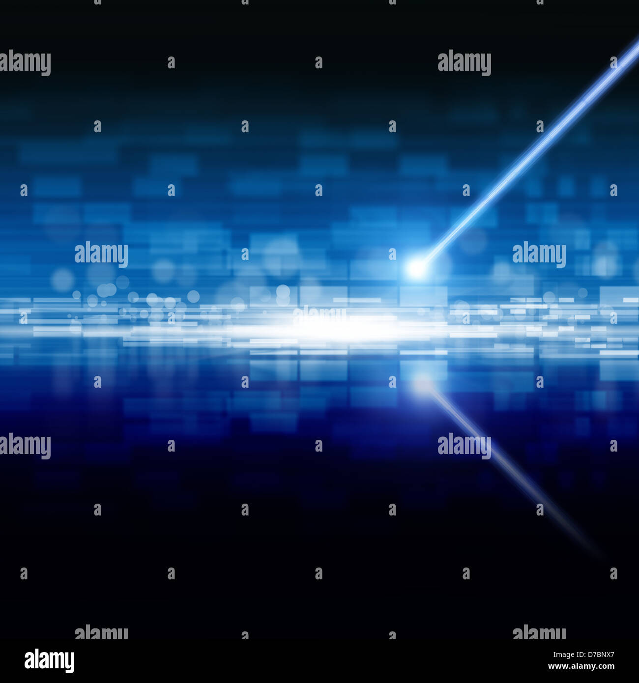 Abstract techologycal backgrond - Fascio laser, informazioni su disco ottico Foto Stock