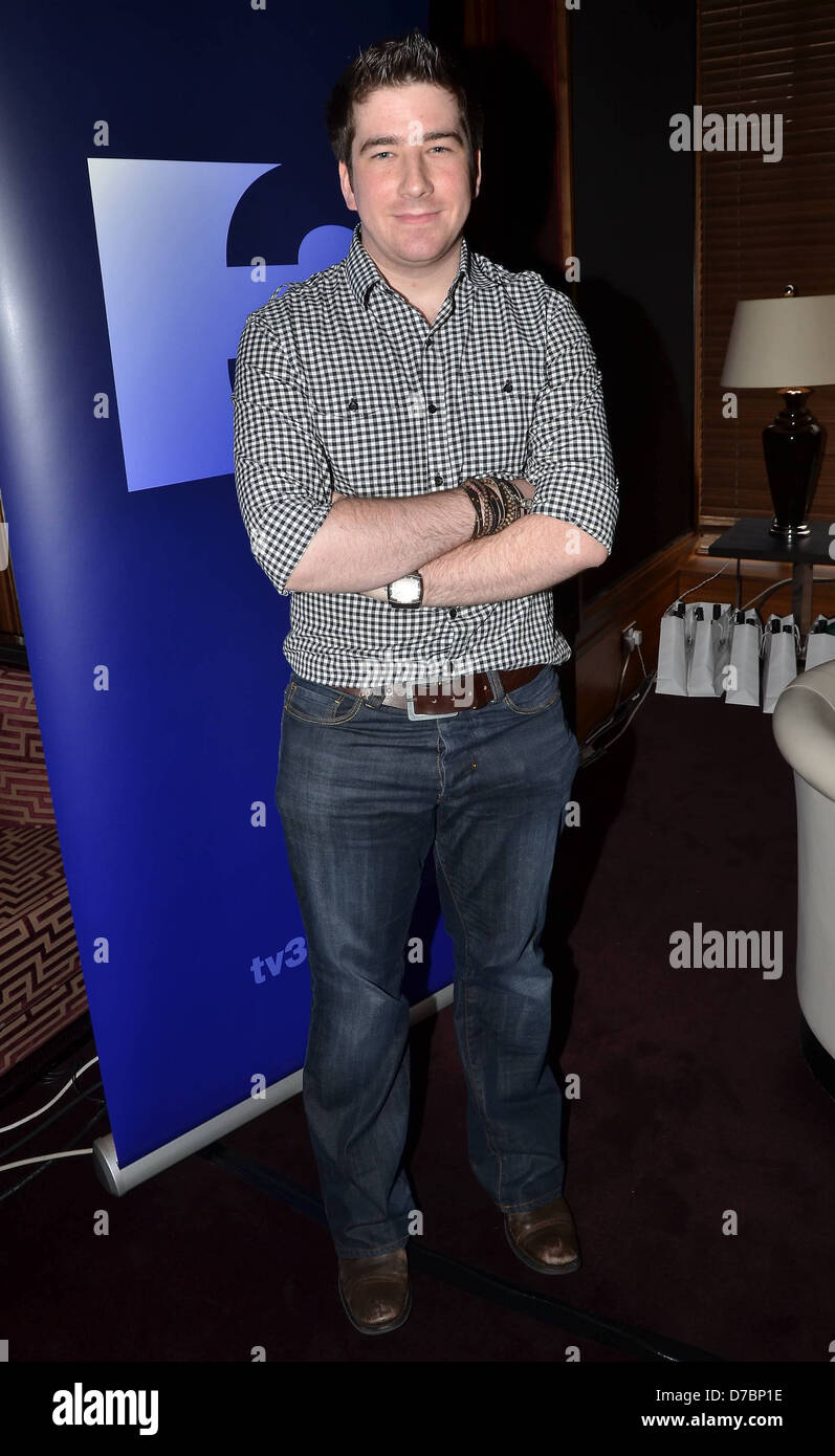 Jamie Knoblauch "Venite a cenare con me' voice-over attore Dave agnello era a portata di mano per avviare la mostra che sarà ripreso in Irlanda Foto Stock