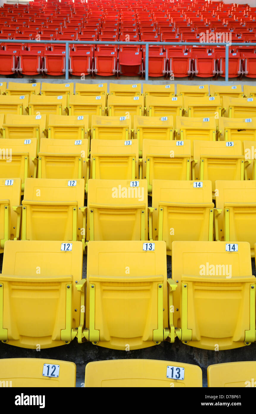 Sedi dello stadio Foto Stock
