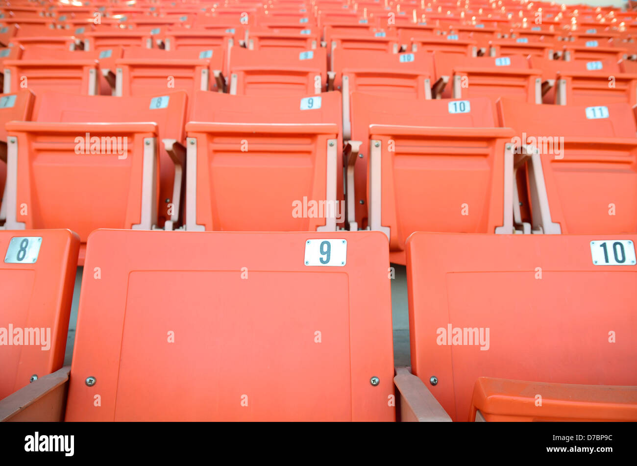 Sedi dello stadio Foto Stock