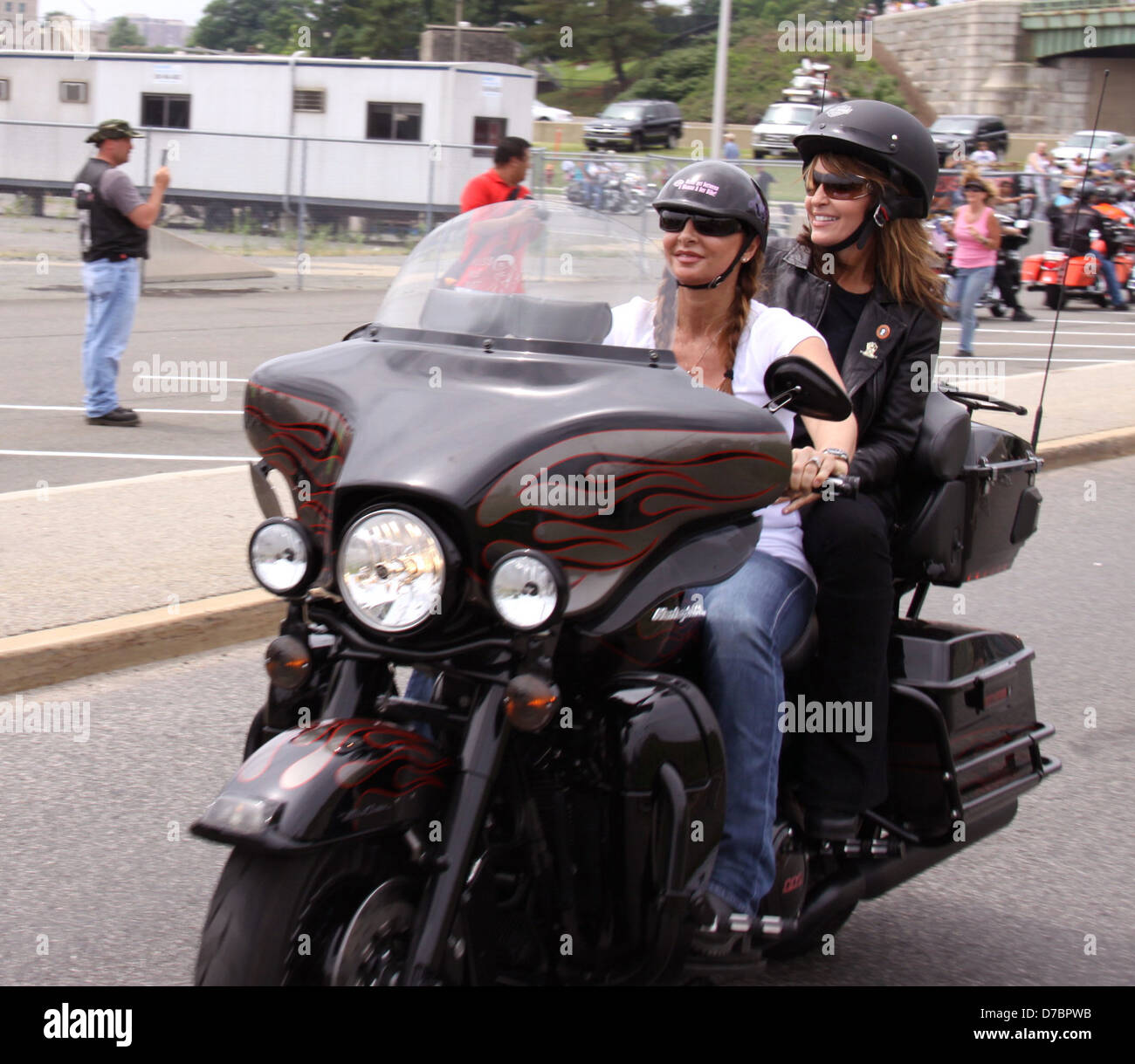 Sarah Palin, Bristol Palin e la loro famiglia partecipare annuale di Rolling Thunder rally per POW/MIA Arlington, Virginia - Foto Stock
