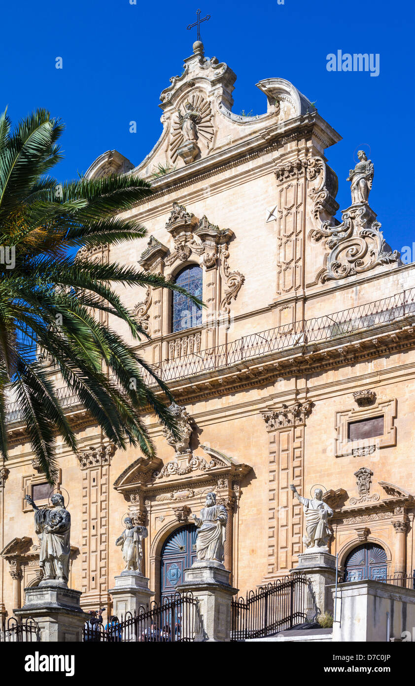 Europa Italia, sicilia, Modica, la chiesa di San Pietro Foto Stock