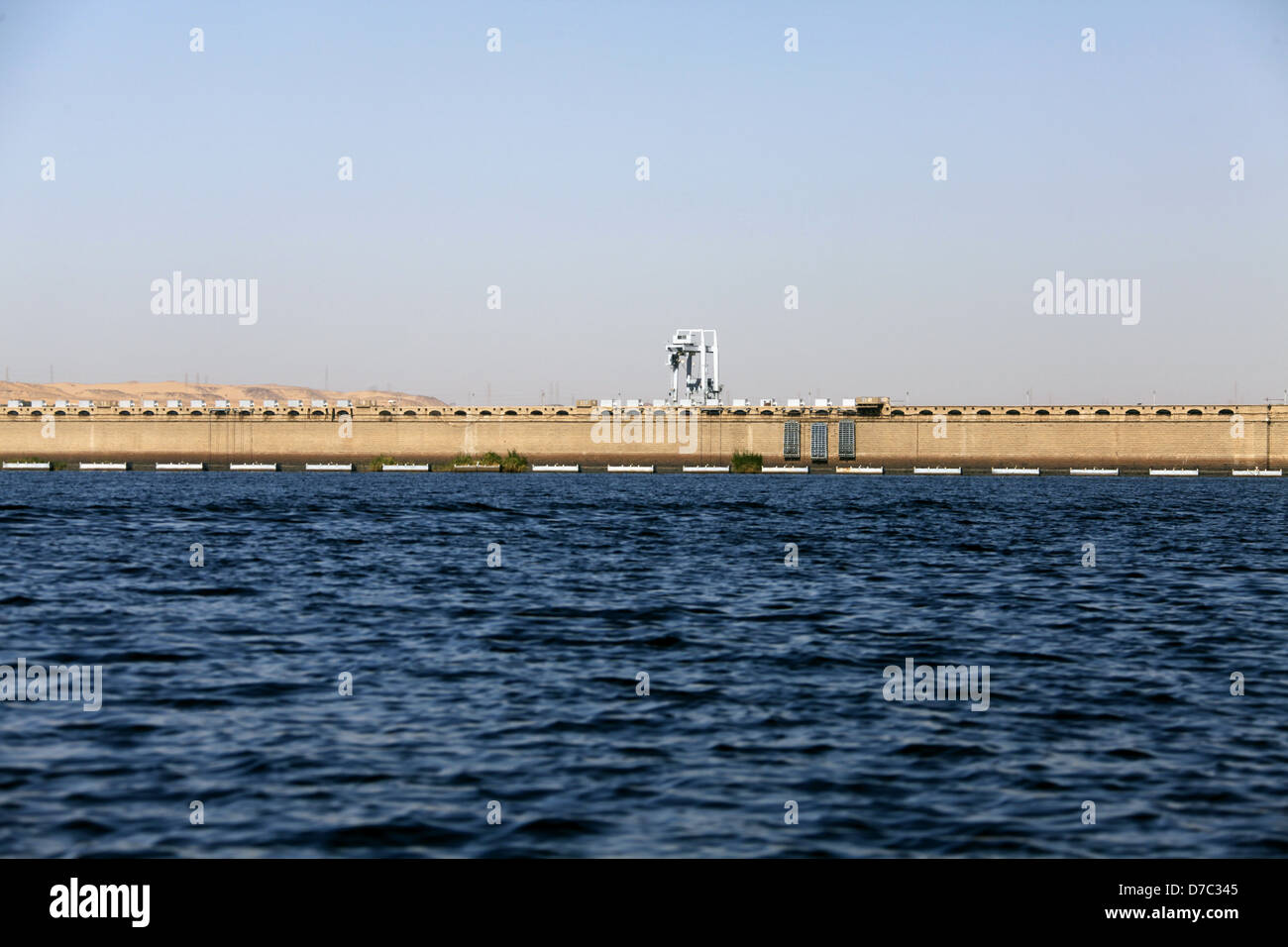 Alta Diga e lago NASER ASWAN EGITTO 10 Gennaio 2013 Foto Stock