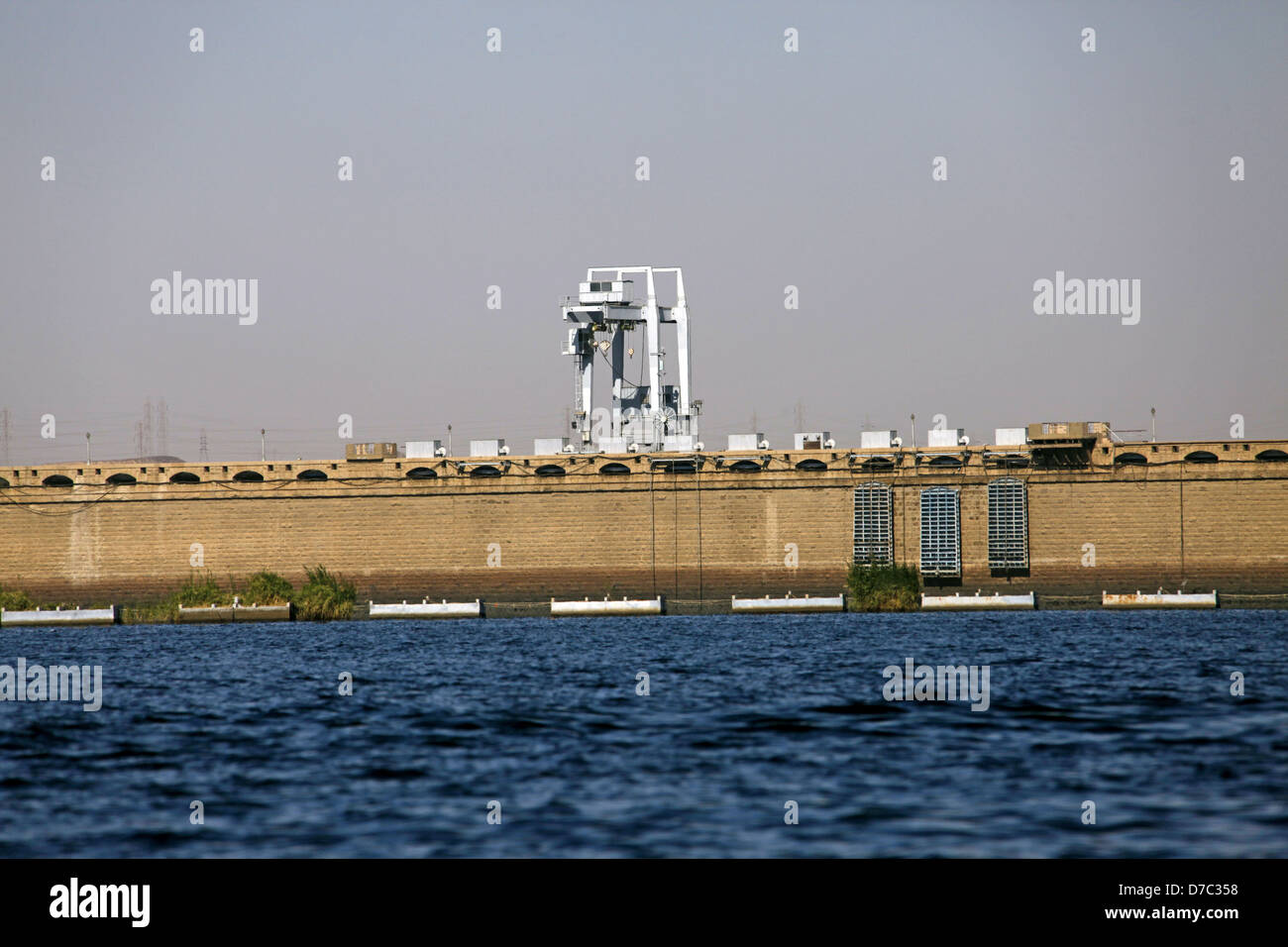 Alta Diga e lago NASER ASWAN EGITTO 10 Gennaio 2013 Foto Stock