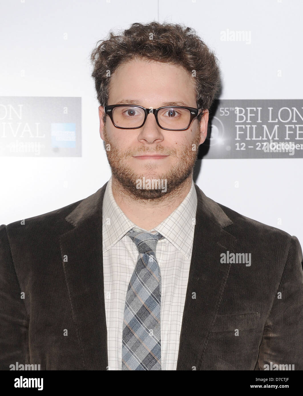 Seth Rogen presso lo screening di '50/50' a BFI London Film Festival - Arrivi. Londra, Inghilterra - 13.10.11 Foto Stock