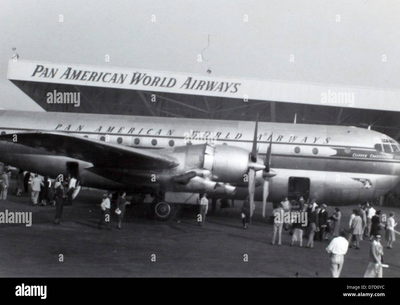 15 Daniels Album LAX Nov 1949 Boeing Stratocruiser (1) Foto Stock