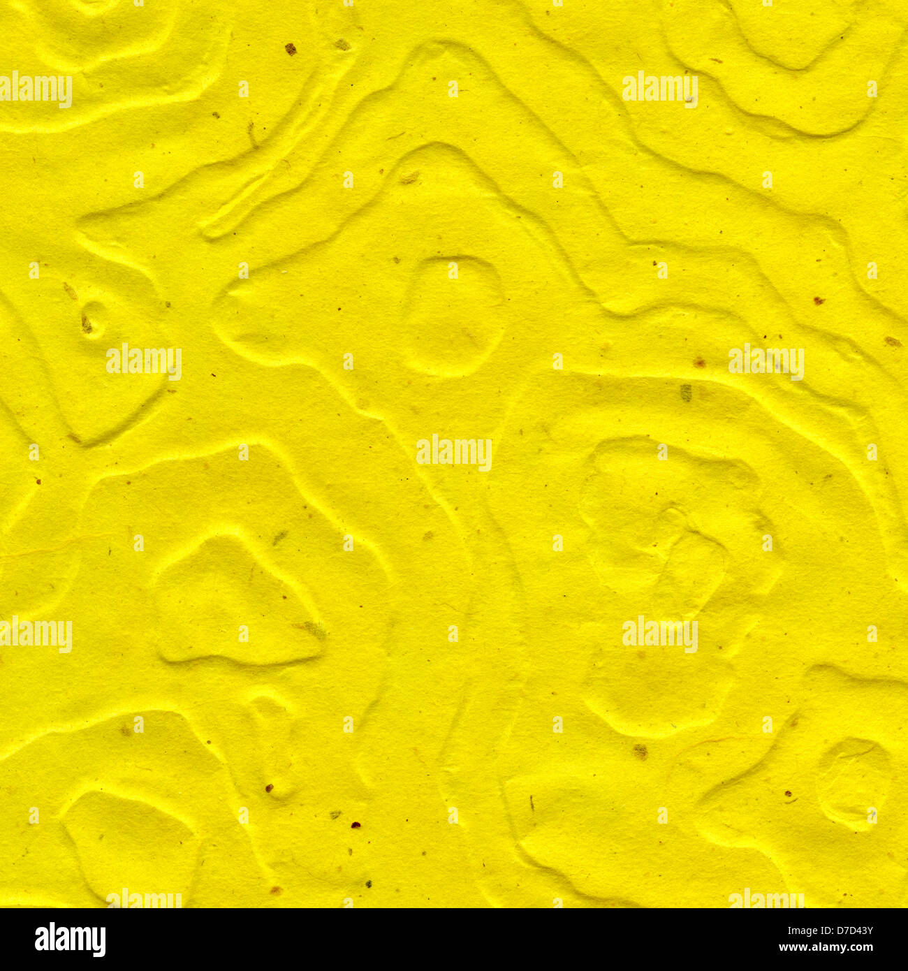 Scansione ad alta risoluzione giallo carta di riso motivo decorativo realizzato mandala anamorfici. Acquisite a 2400dpi utilizzando Epson professionale Foto Stock