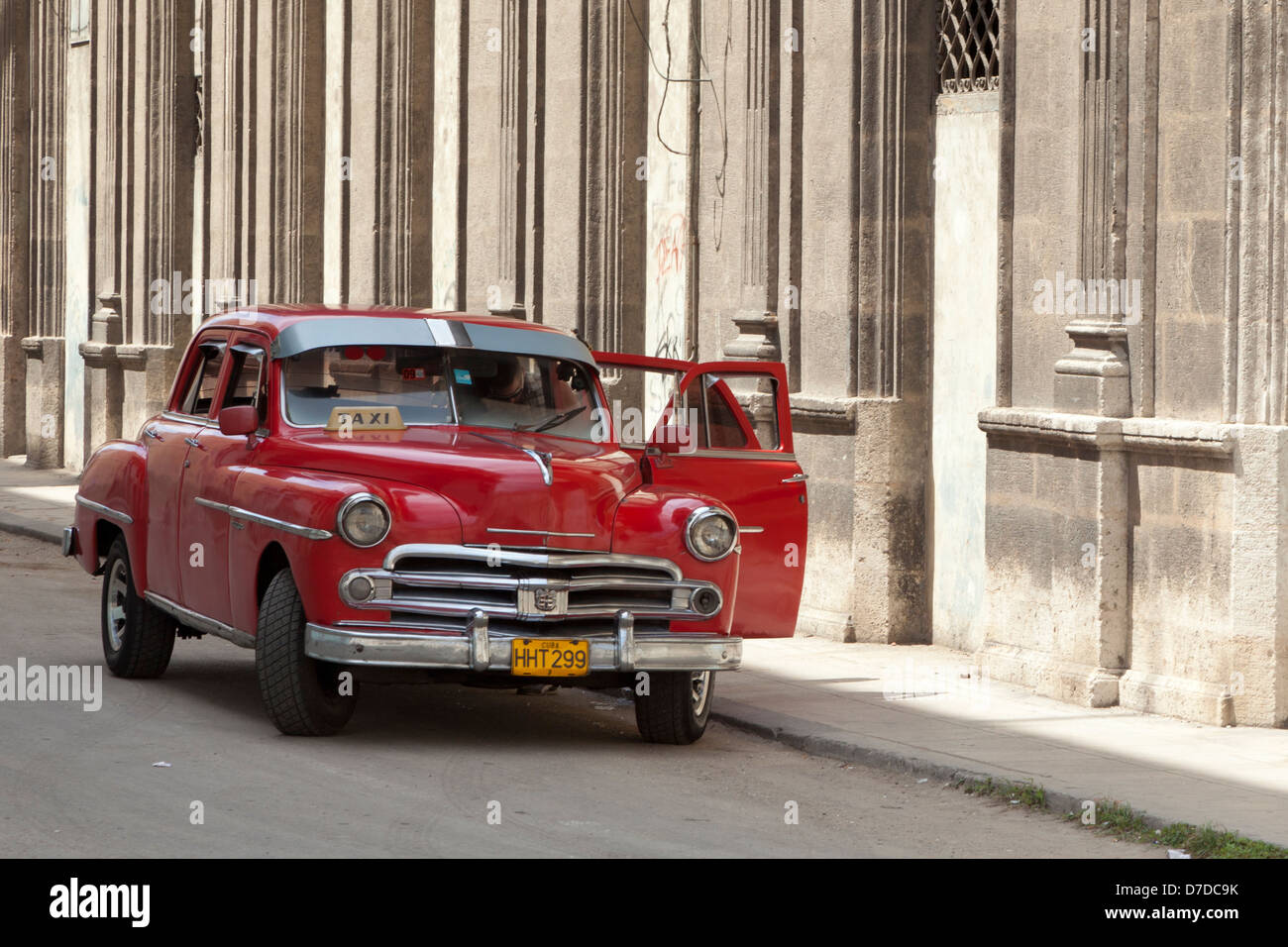 Taxi a l'Avana, Cuba Foto Stock