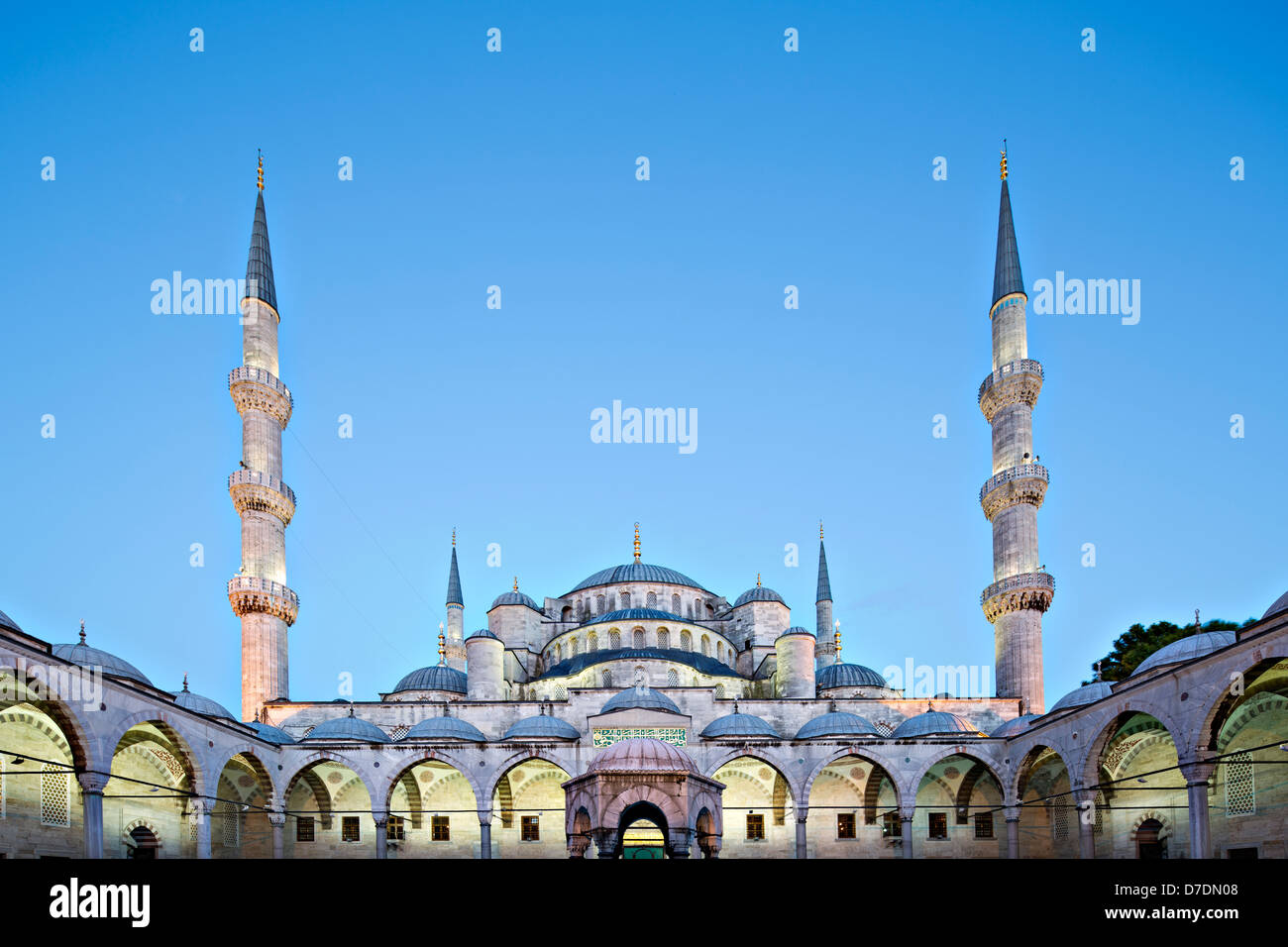 Sultanahmet (blu), la moschea di Istanbul, Turchia Foto Stock