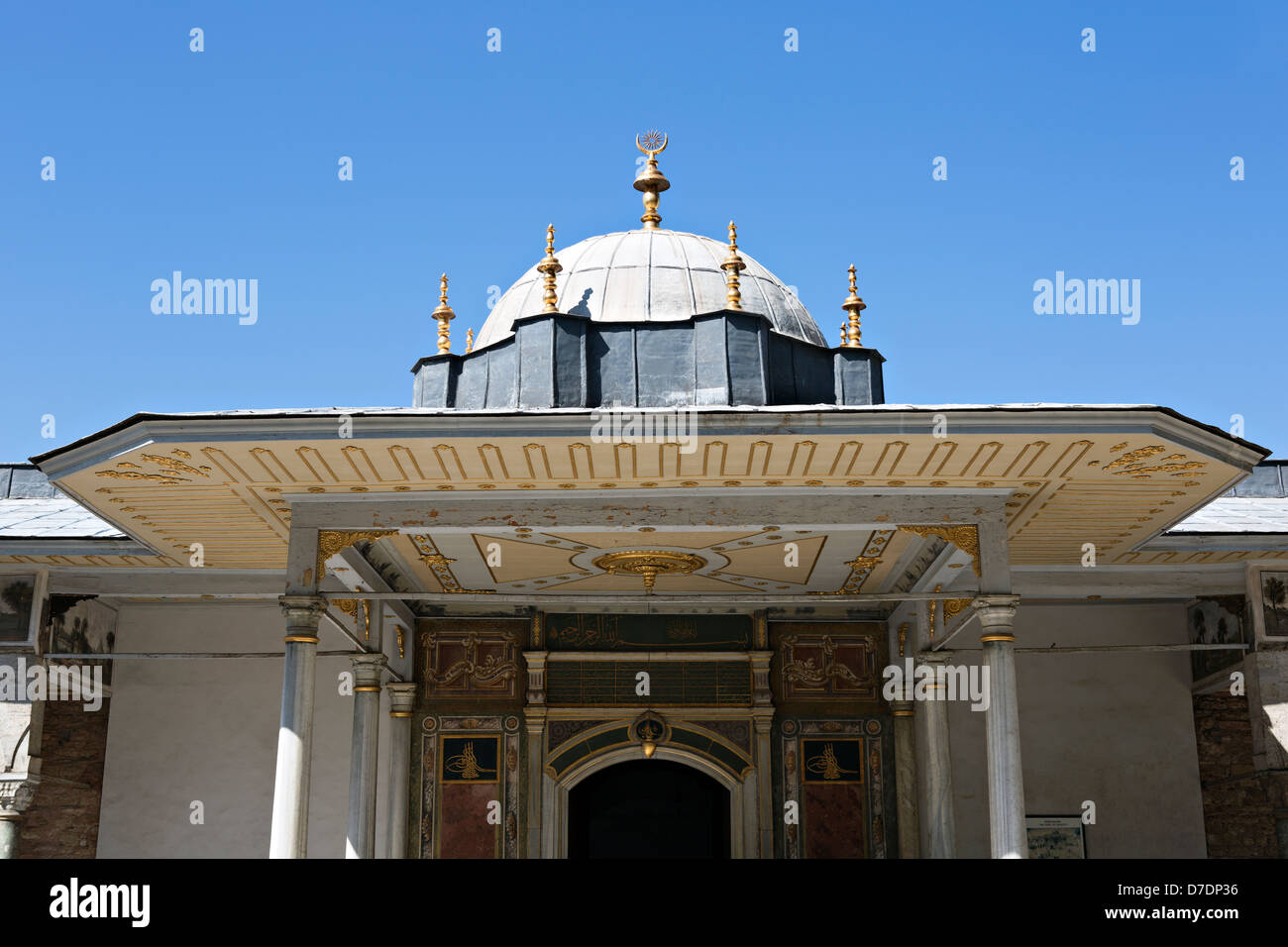 Babüssaade è la terza porta del Palazzo Topkapi ad Istanbul in Turchia Foto Stock