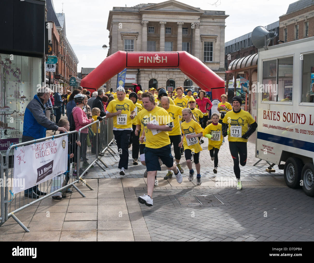 Inizio del grande molla il pollaio Lincoln, England, Regno Unito Foto Stock