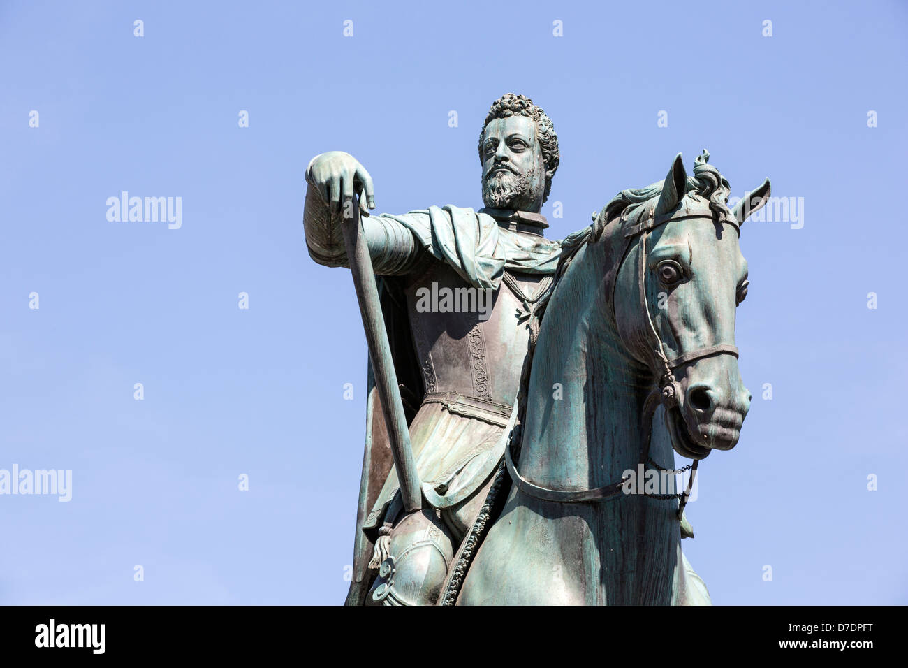 Ferdinando I de' Medici la statua in bronzo di Firenze, Italia Foto Stock