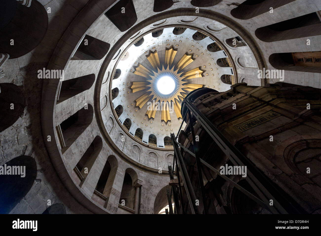 Il Sepolcro nella chiesa del Santo Sepolcro di Gerusalemme Foto Stock