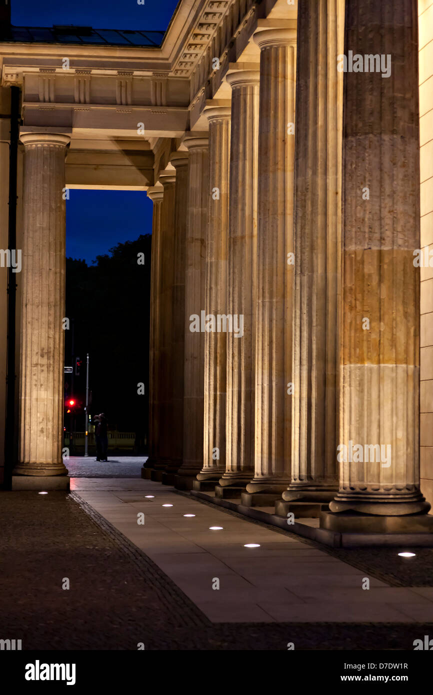 La Porta di Brandeburgo, Berlino, Germania Foto Stock