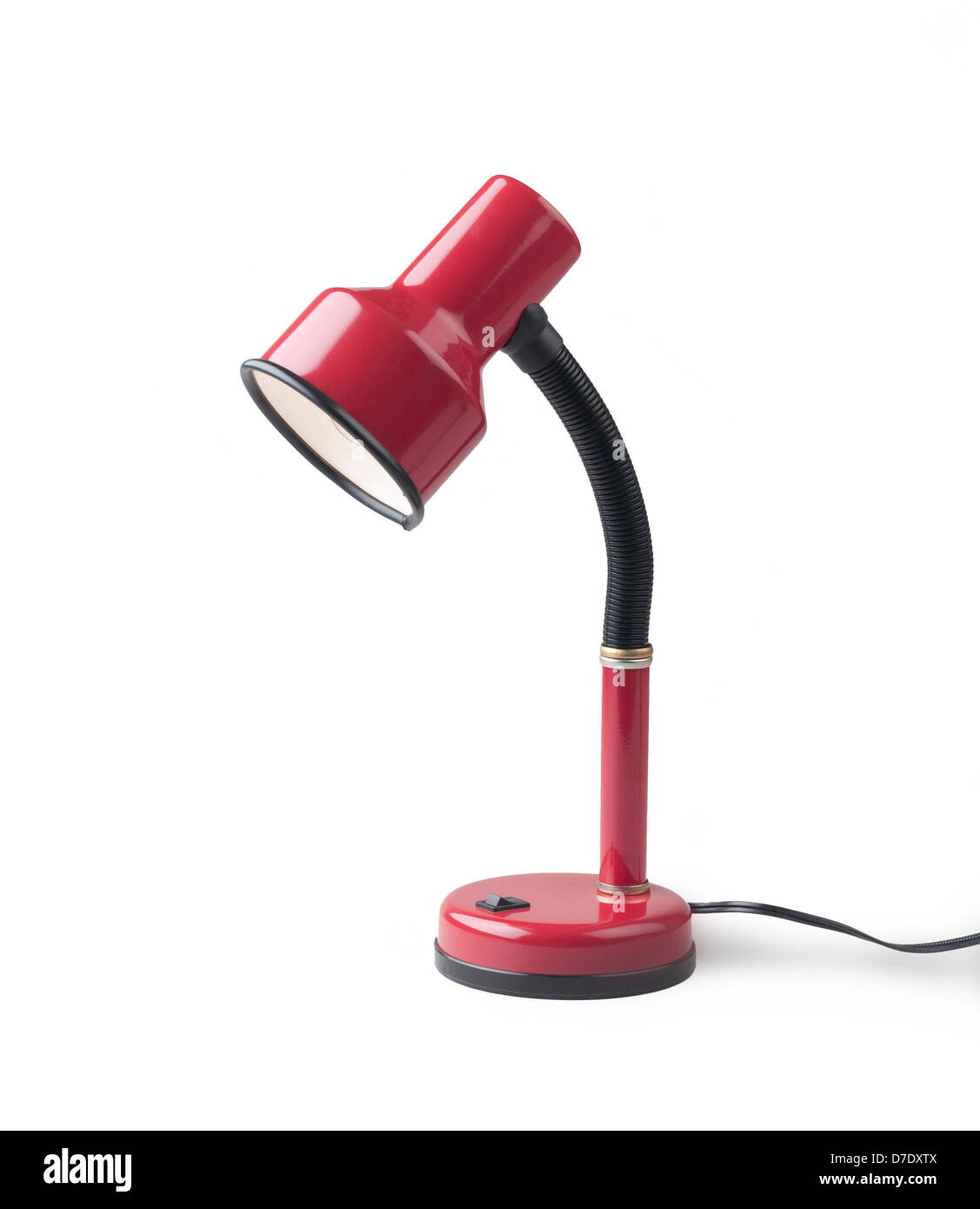 Livellamento Rosso lampada da tavolo per notte di lettura e di lavoro Foto Stock