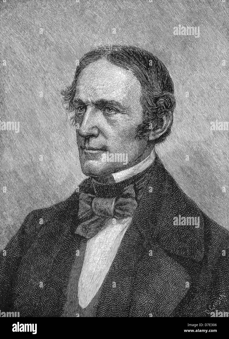William Hickling Prescott (1796- 1859), primo americano storico scientifico, è stato anche un Hispanist. Foto Stock